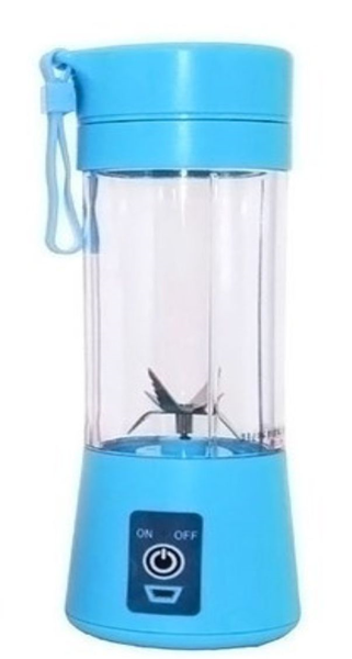 380ml Portable Juicer Blender 6 Blades Rechargeable - Blue