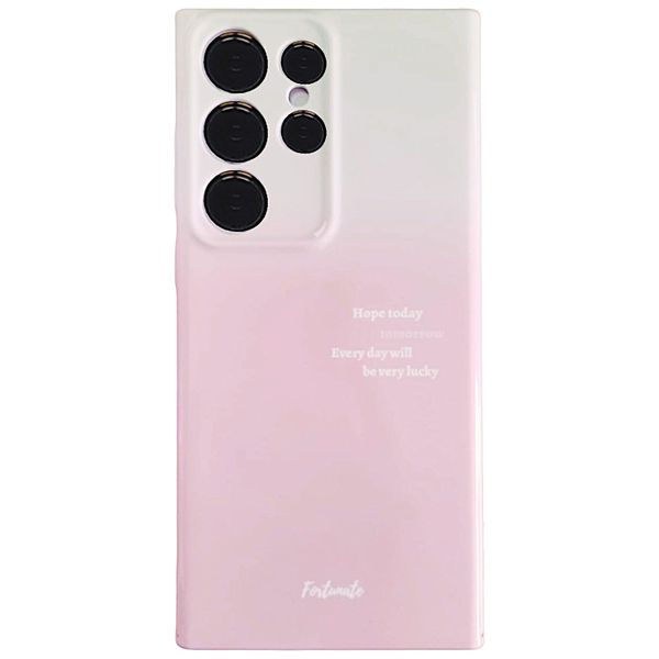 Beige &amp; Pink Phone Case with Hope Today - COMPATIBLE WITH Samsung S23 Ultra