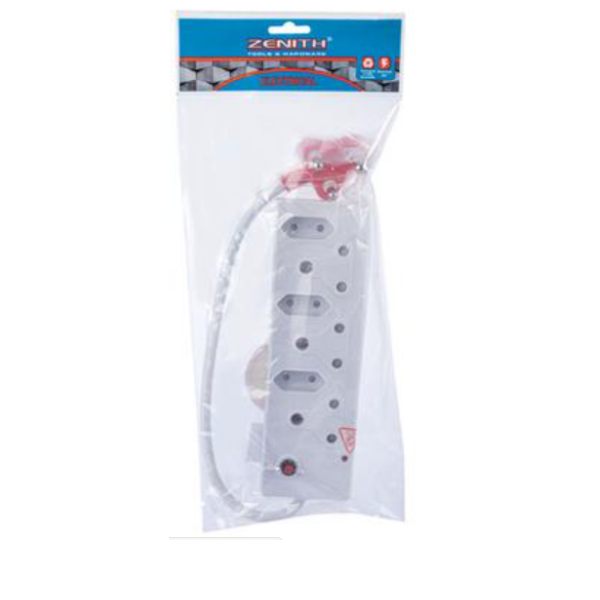 Zenith - 16 Amps 6 Way Surge Protection Multiplug With Cord
