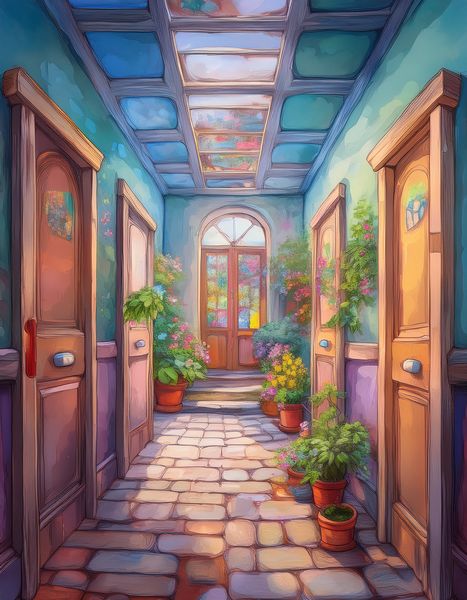 Canvas Home Decor Wall Art - Doorways