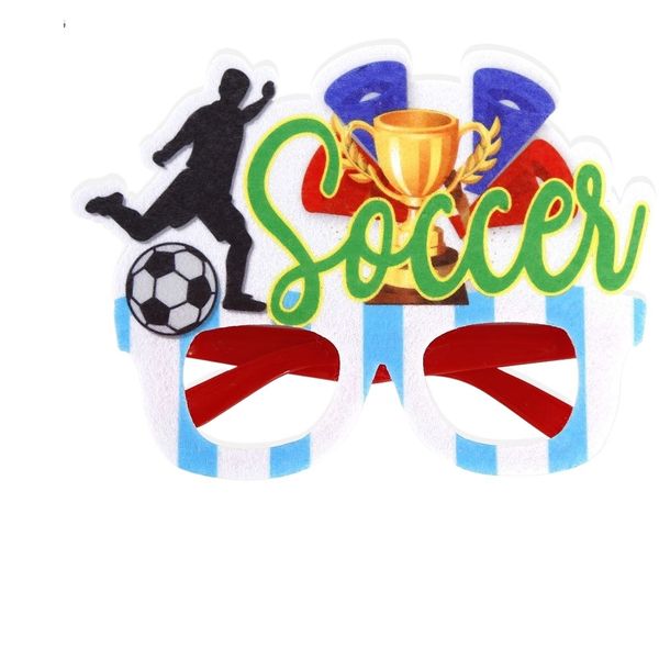 Football Eyeglasses SoccerCheering Prop Novelty Party Photo Booth Accessory