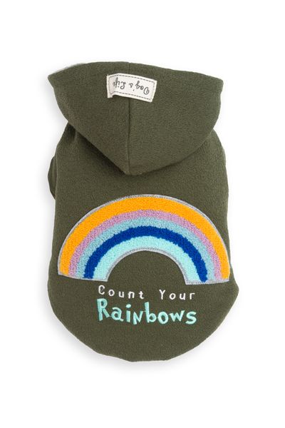 Count Your Rainbows Hoodie Green