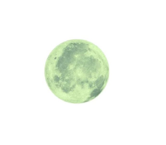 Glow in the Dark Moon Sticker Wall Art Decal Decor
