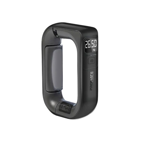 Promate InstaScale-50 Luggage Scale - Black / High Precision Sensor System