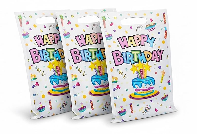 Plastic Loot Gift Favor Bags for Parties - Celebrate in Style! - Pack of 30