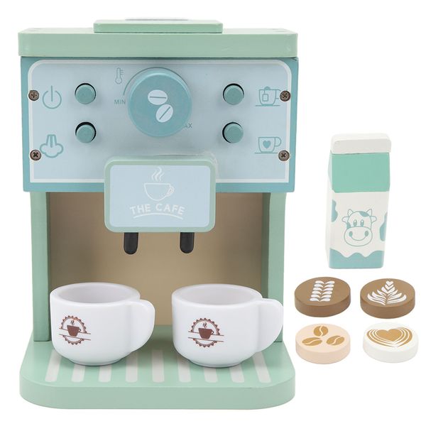 Coffee Maker Toy Fun Simulation Milk Cups Round Sheets Coffee Machine Toys