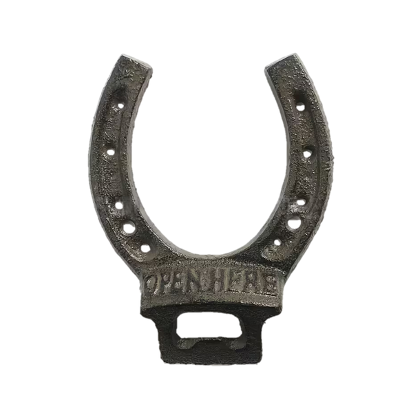 Vintage Cast Iron Horse Shoe Bottle Opener for Stable or Home Bar