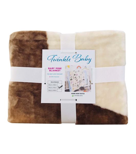 Printed Lilstar Bear Mink Baby Blanket