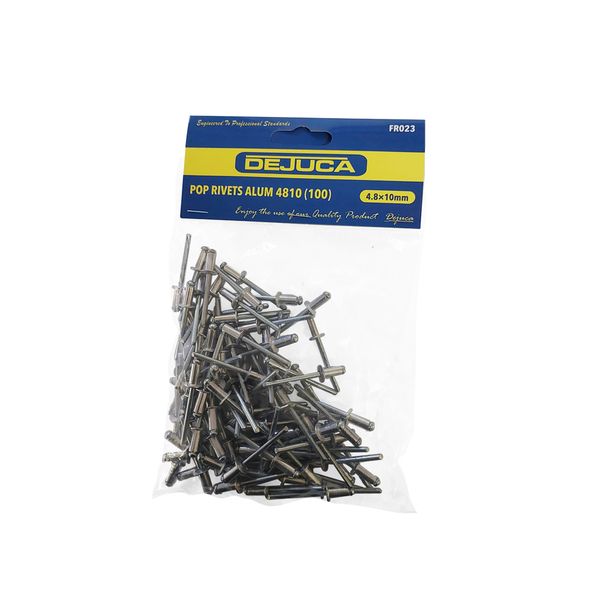 Dejuca - 100 Piece - Aluminium Pop Rivets - 4810 - 8 Pack