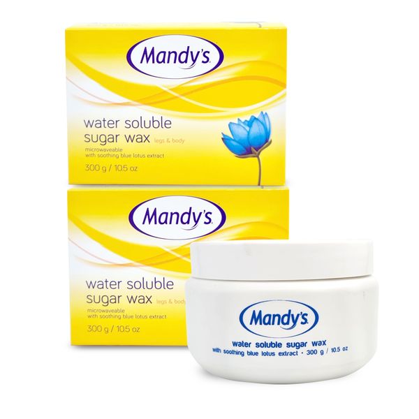 2 x 300g Mandy's Water Soluble Wax