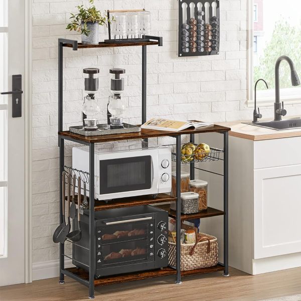 Storage Rack Organizer Kitchen Shelves Microwave Oven Stand Coffee Station