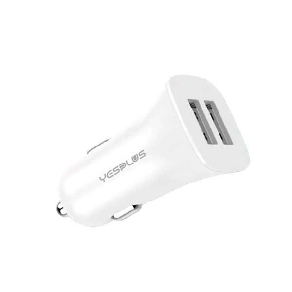 YESPLUS - YS-1203 - Dual USB Car Charger - White