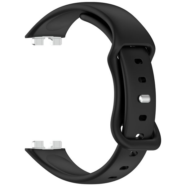 Metal Clip Silicone Watch Strap Compatible With Huawei Band 8/9/10