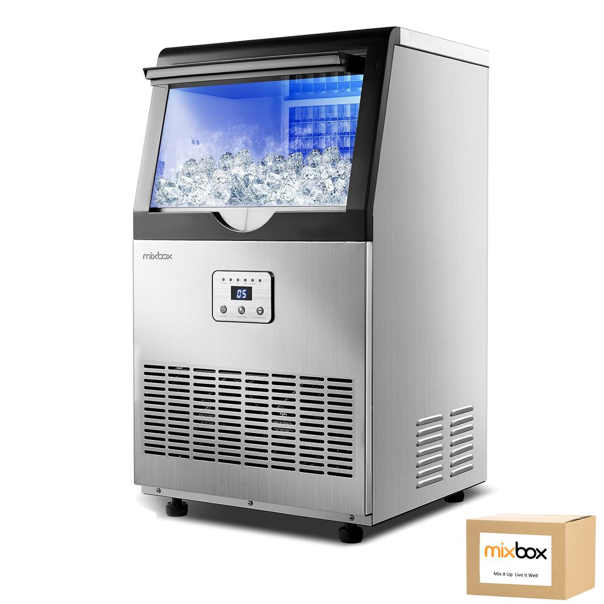 Mix Box 55Kg/24Hrs Ice Maker Machine for Light Bussiness/Home