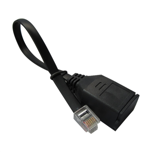 RJ11 6P6C Telephone Extension Cable 6P6C Male to Female Cable