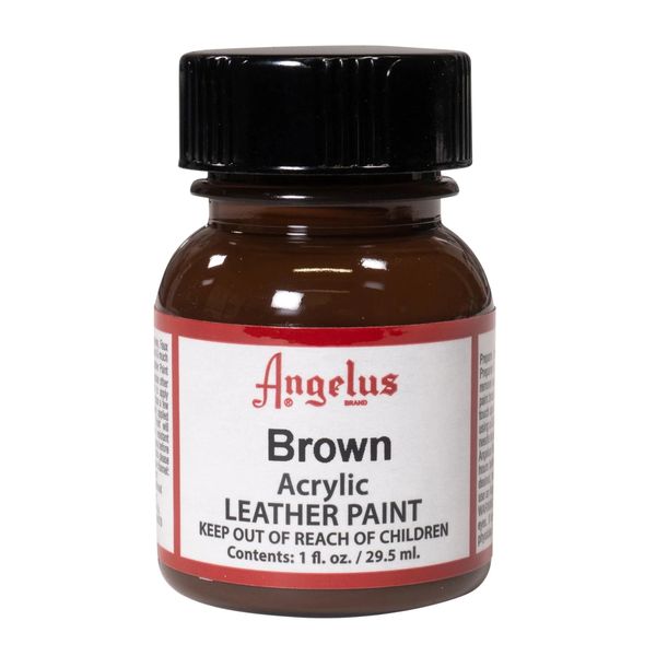 Angelus Acrylic Leather Paint - Brown 1oz