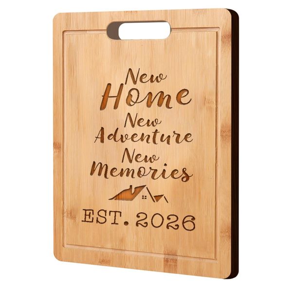 Laser Engraved Bamboo Cutting Board House Warming Women Gifts New Home