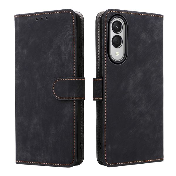 Flip Cases Compatible With Samsung Galaxy S25 Edge Shockproof Leather Cover