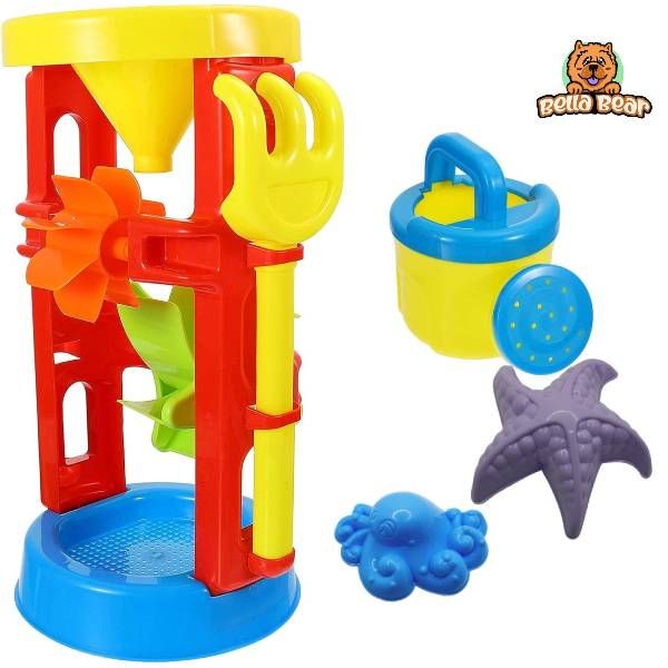 Kids Beach Sand Toy Water Wheel Tower Set - 6 pcs | Shop Today. Get it ...