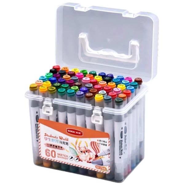 Art colour markers 60 piece set