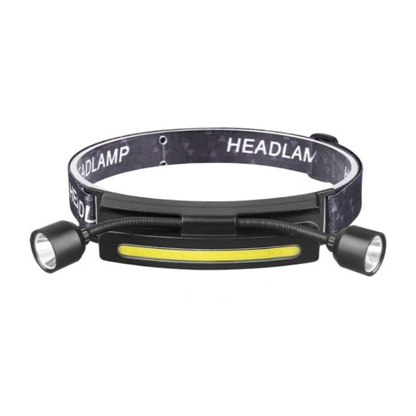 Rechargeable COB + XPE Ultra Bright 5 Gear 230 Angle Headlamp