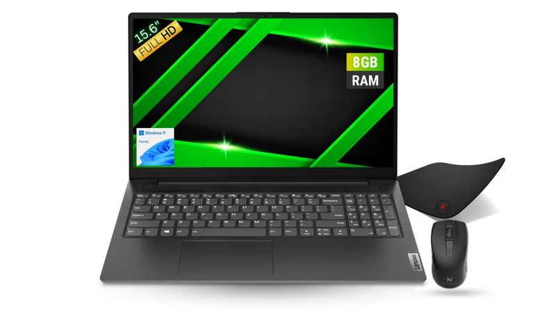 Lenovo Notebook 15.6 INCH/FULL HD 8GB-256GB SSD Best laptop for Students