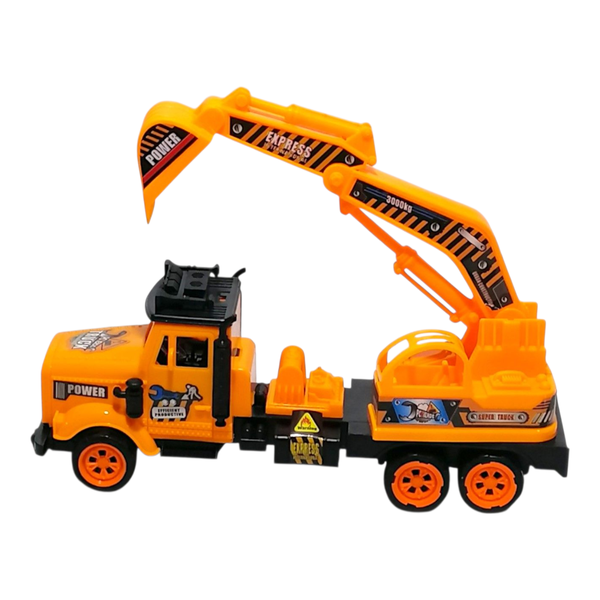 Manual Construction Excavator Truck Toy For Boys