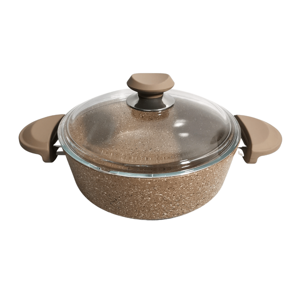 Oms Granite Non Stick Low Casserole 22cm- 3310