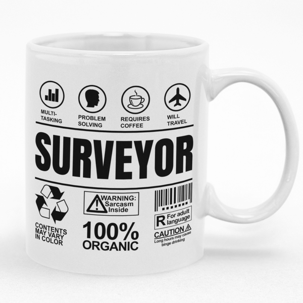 Gift Idea for a Surveyor Mug - Ideal for Birthday or Christmas