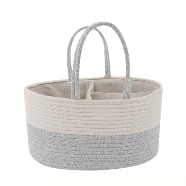 Rope Diaper Caddy Storage Basket
