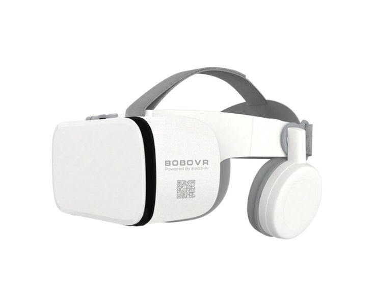 BOBOVR - Z6 - 3D Virtual Reality Headset With Foldable Headphones - White