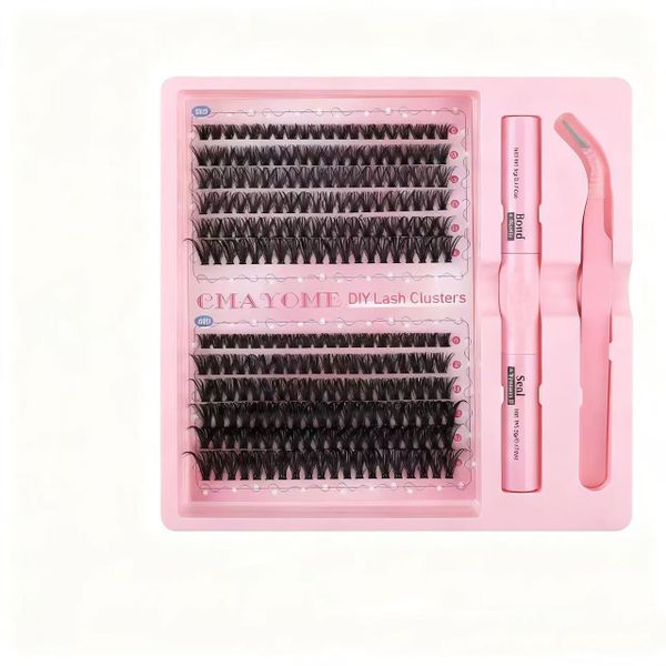 50D 60D Eyelash Extension DIY Kit 240 Lashes 8-16mm Single Lashes