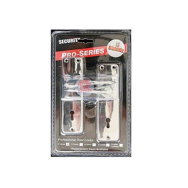 Mackie Chrome Plated 4 Lever Mortice Pro Series Lockset