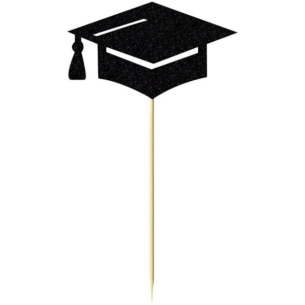 24 Piece - Graduation Cap Cupcake Toppers