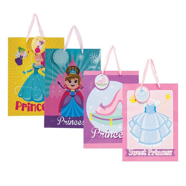 Bulk Pack x 8 Designer Gift-Bag Large 25x32cm Princess