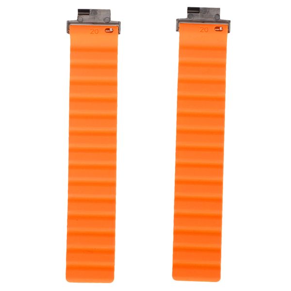 Magnetic Watchband Silicone Strap for Amazfit Verge Verge Lite Black Orange