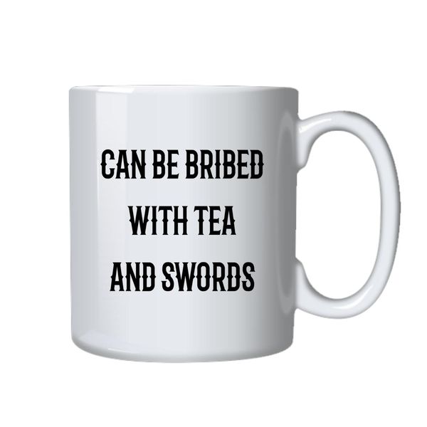 Tea and Swords Mug - Best Funny Novelty Cup Gift Idea for
