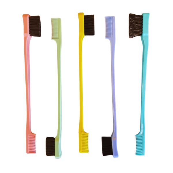 Edge double sided control brush multicolour set of 5