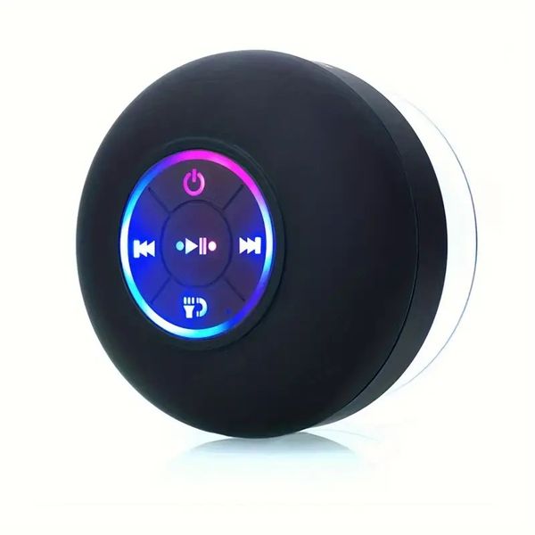 Rechargeable Waterproof Portable Wireless Speaker with Suction Cup
