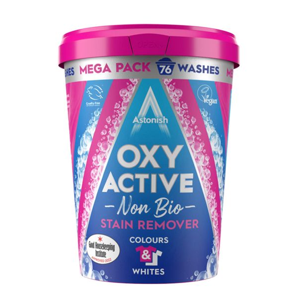 Astonish Oxy Active Non Bio Stain Remover Colours And Whites - 1.65kg