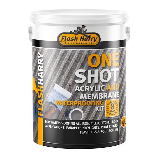 Flash Harry One Shot Waterproofing - 5L Char + 10m