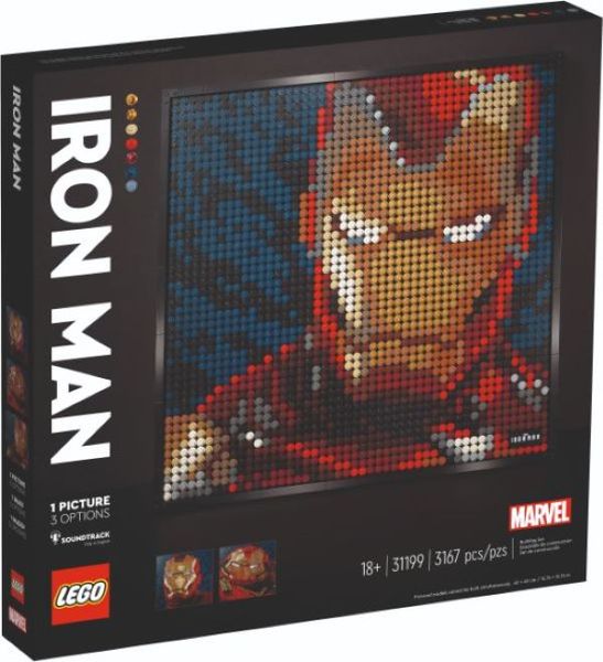 LEGO Art Marvel Studios Iron Man D cor Set 31199