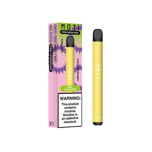 MOTI PIIN MESH - Disposable Vape - 600 Puffs - 2% Nic