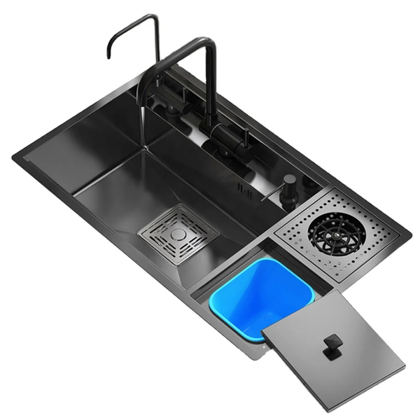 Stunning Kitchen Sink with Folding Faucet/Tap