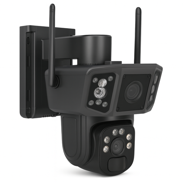 HD 4G Solar Camera System - 4-Cam Pan Tilt Security with App