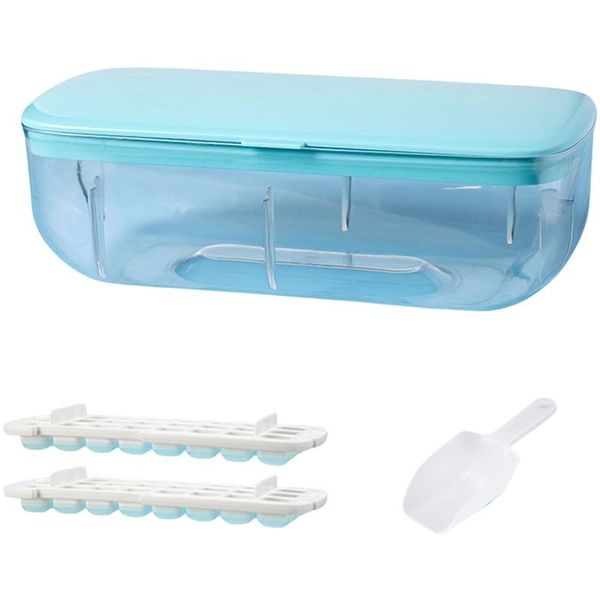 Super Easy Release Creative Silicone Ice Cube Tray With Removable Lid - SD