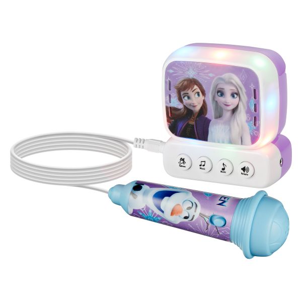 Disney Frozen Mini Karaoke Machine with Belt Hook (Kids Karaoke Machine)