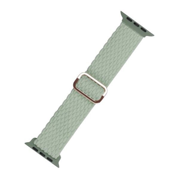 Adjustable Elastic Braided Smartwatch Strap -42/44/45/49mm- Sage Green