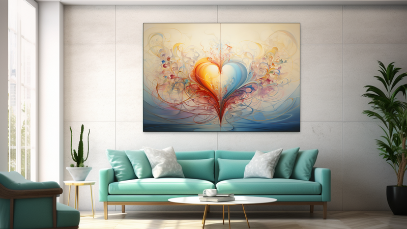 Canvas Wall Art - Heart Sutra Harmony - JT0173