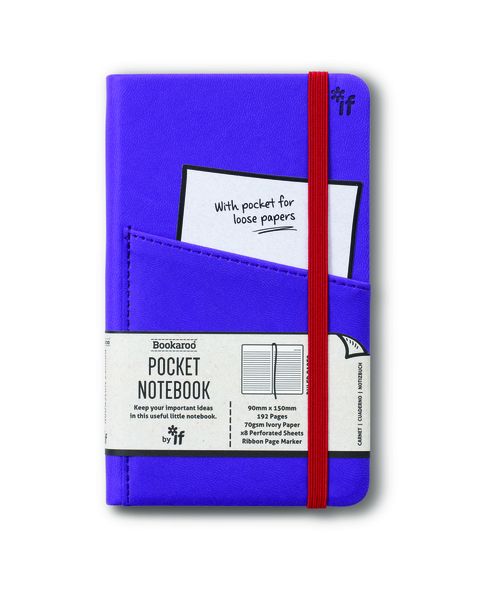 Bookaroo Pocket Notebook Purple A6